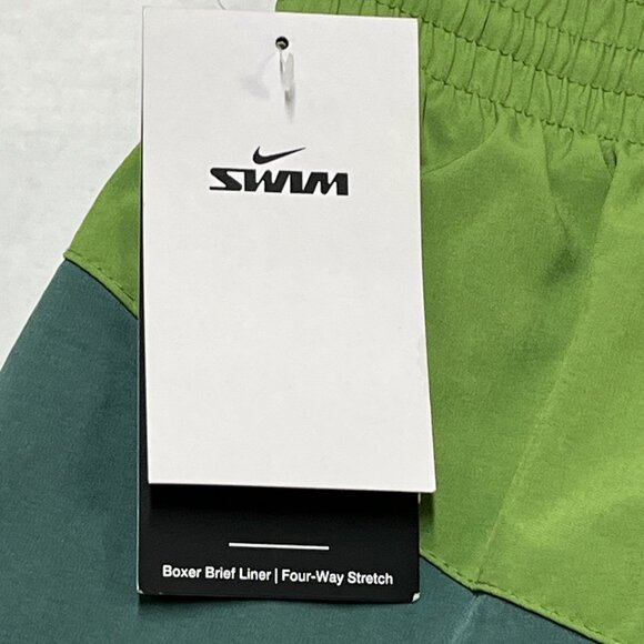 Nike Swim Trunks Mens 4XL Colorblock Boxer Brief Liner Four Way Stretch Beach - Picture 4 of 8